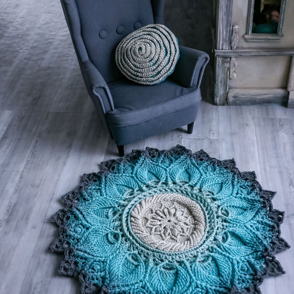 Улита ковер из шнура