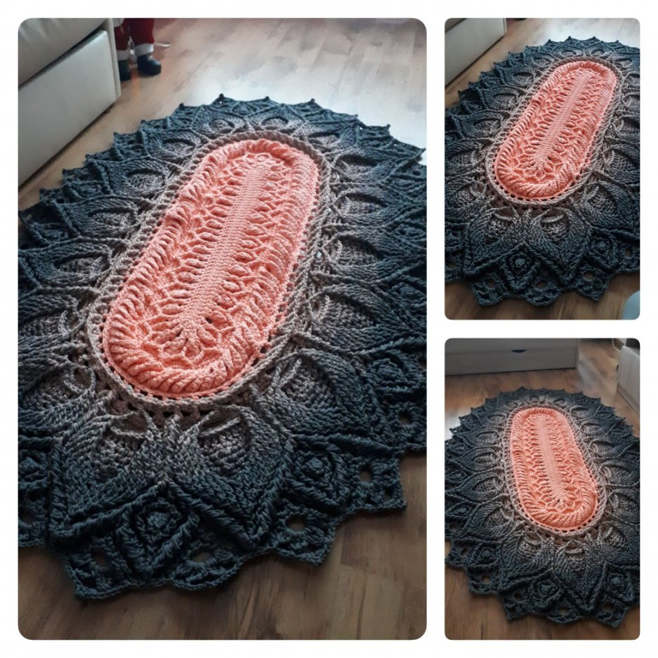 Ковер из полиэфирного шнура