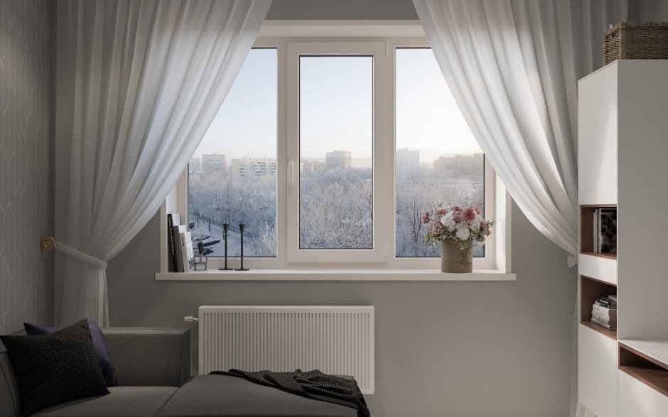 Трехстворчатое окно