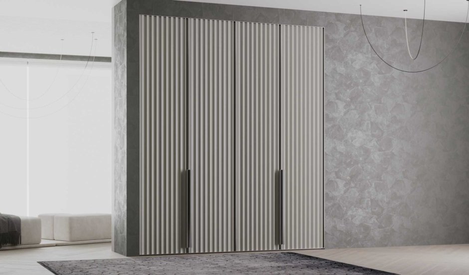 Шкаф с горизонтальной фрезеровкой