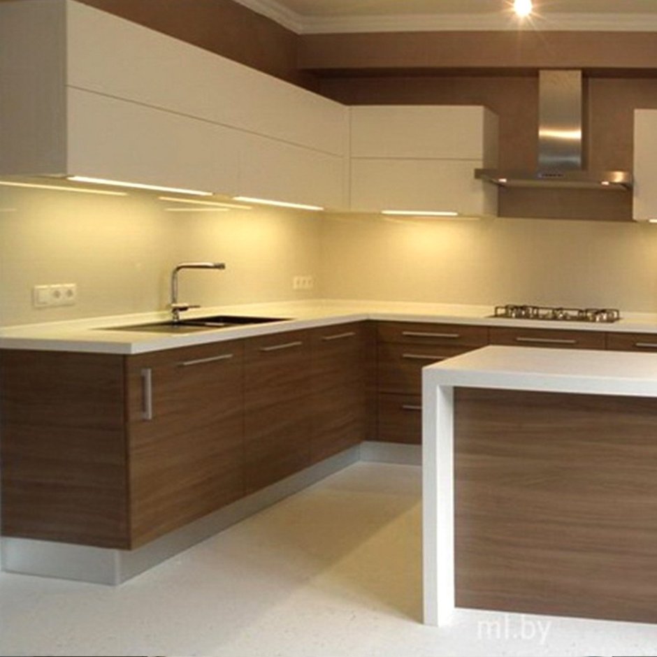 Кухня с фасадами из ЛДСП Эггер