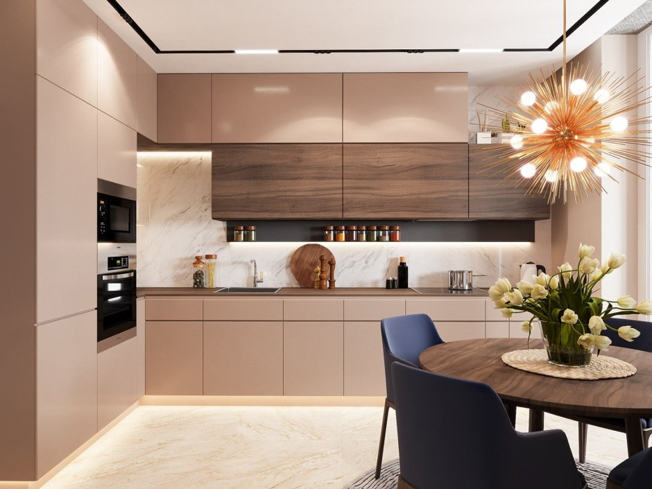 Современные кухни угловые