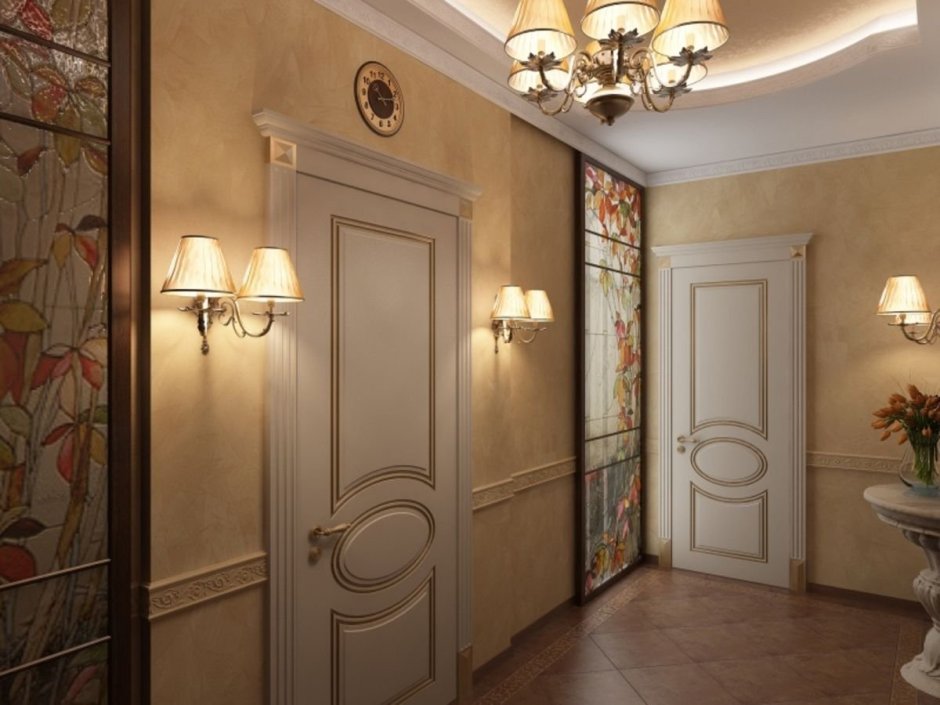 Интерьер длинного коридора