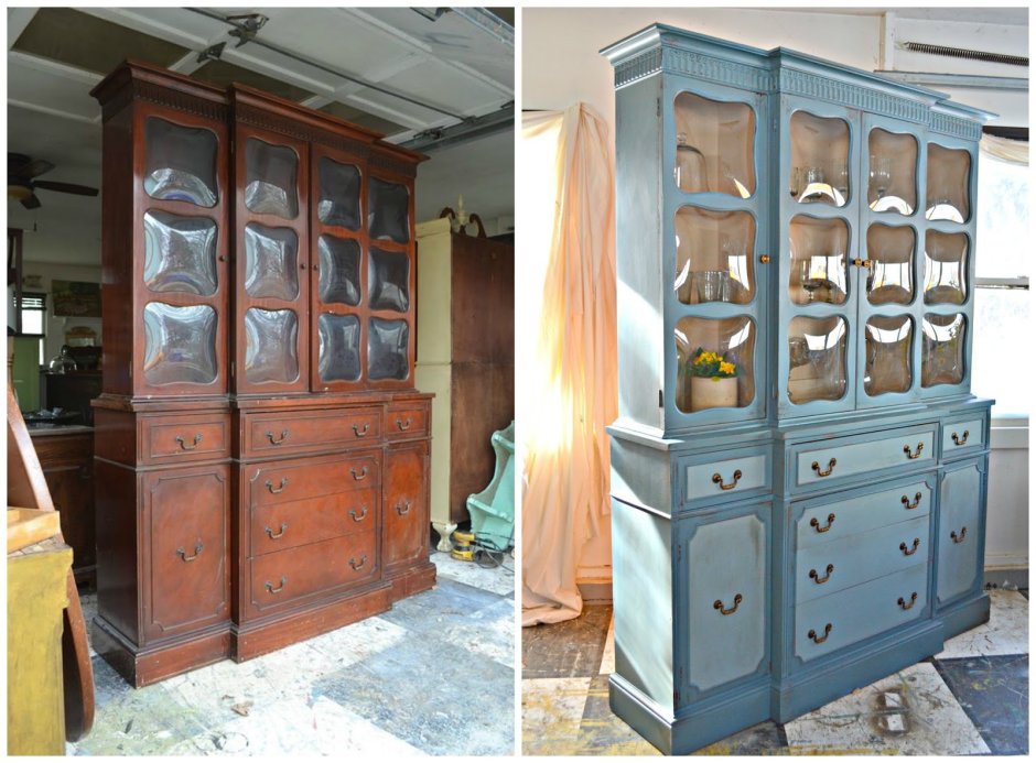 Сервант для посуды цвет ясень шимо