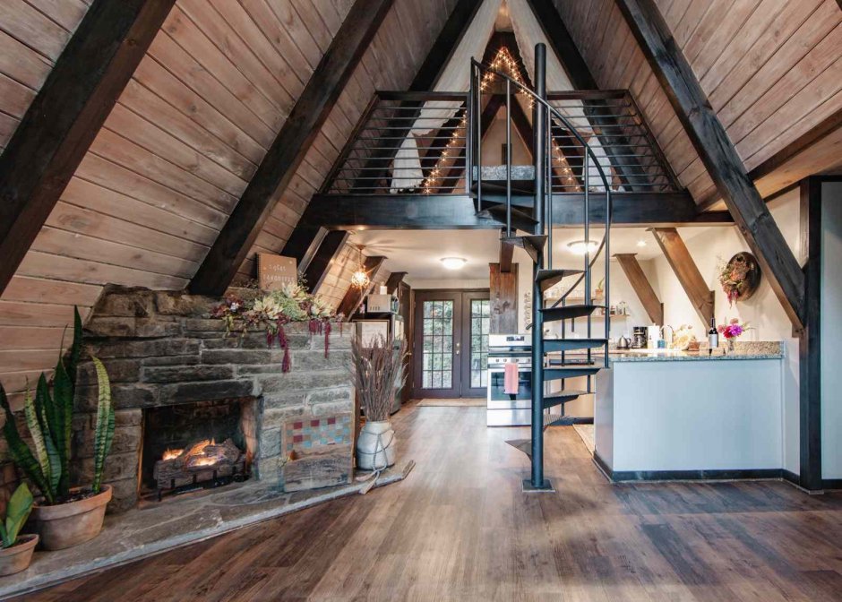 Большой а фрейм дом