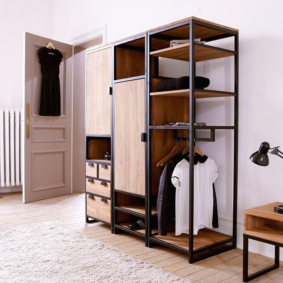 Шкаф в стиле лофт