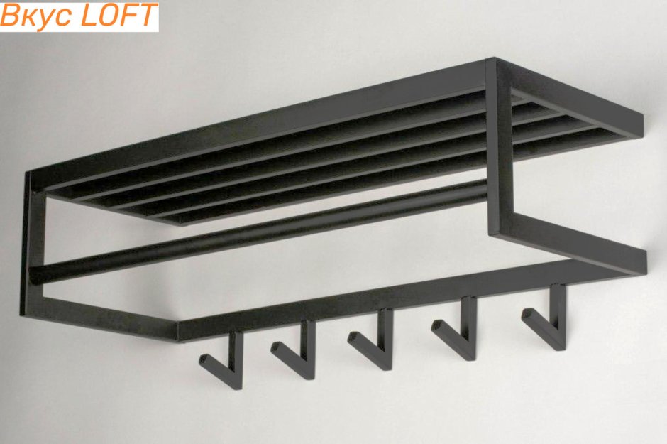 Вешалка настенная в стиле лофт