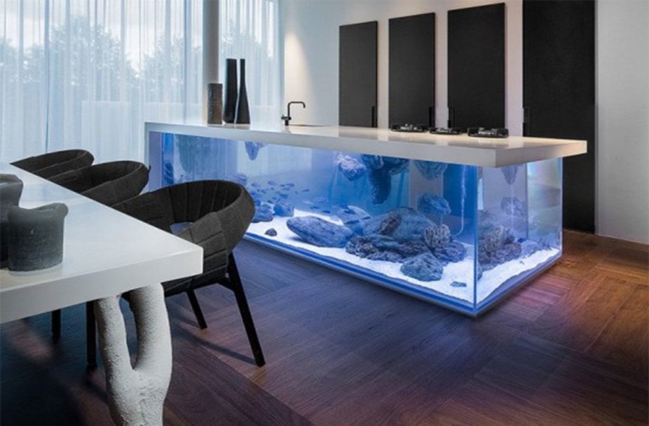 Аквариум в интерьере