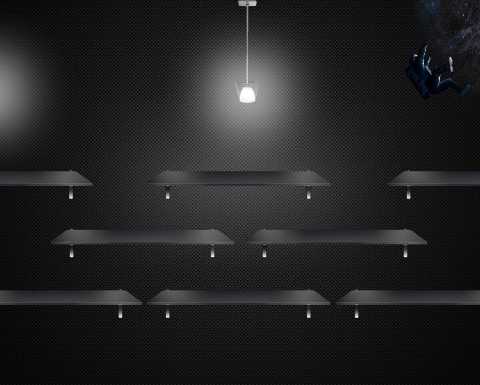 Комната с книжными полками для фотошопа