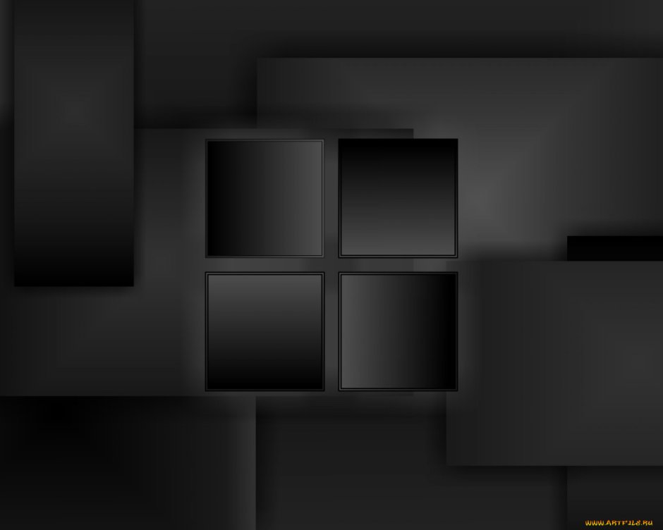 Креативный рабочий стол темные