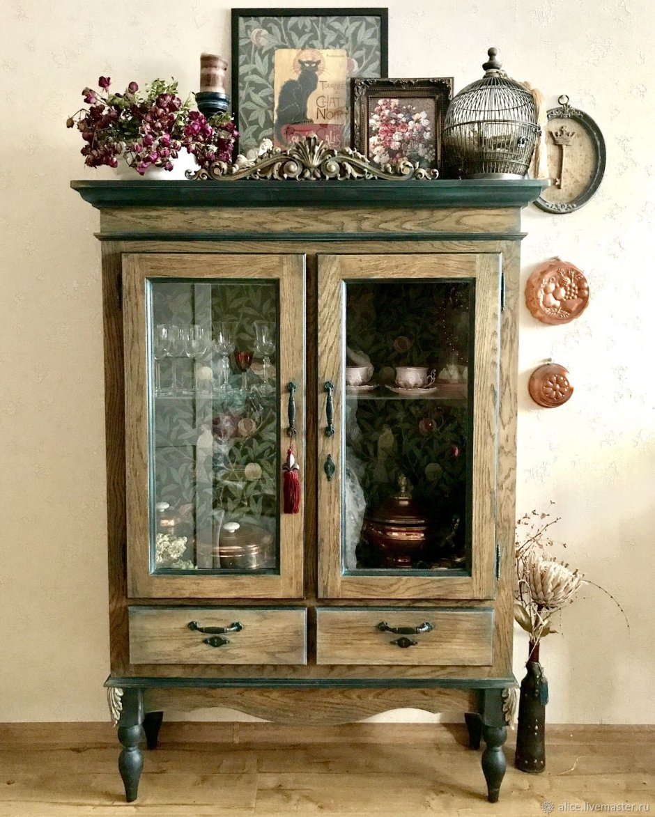 Современный синий буфет