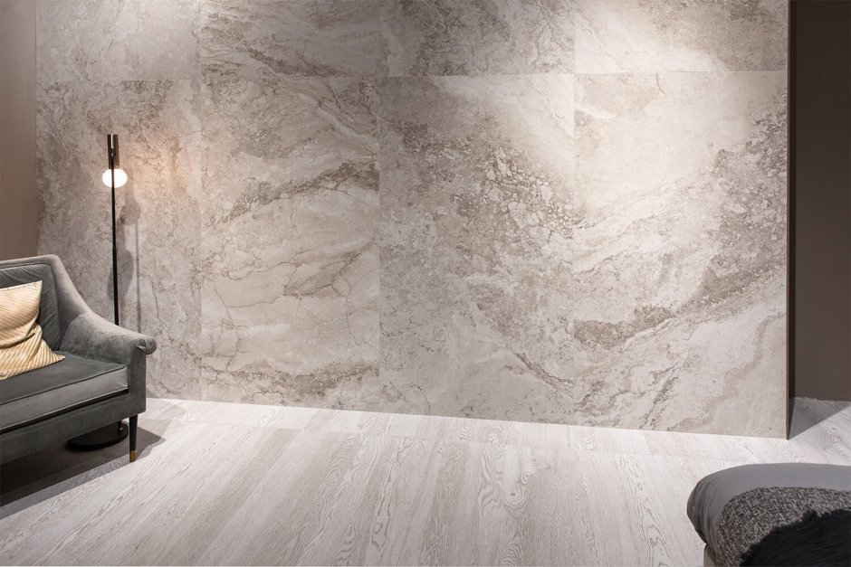 Фактурная штукатурка в спальне