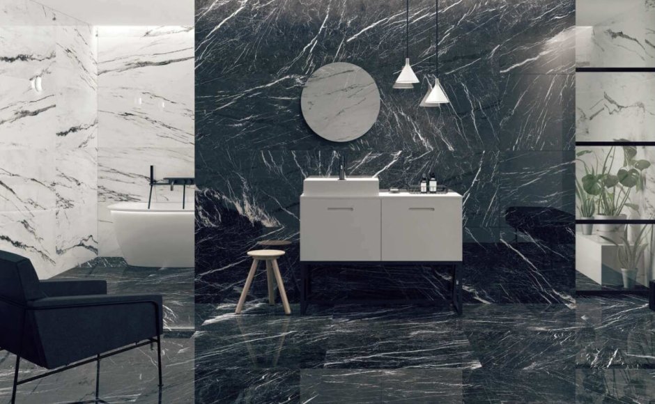 Black Marquina керамогранит 60x120 полированный