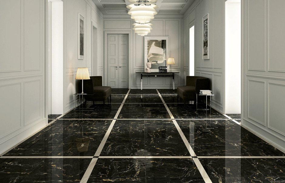 Керамогранит Marquina Gold High Glossy