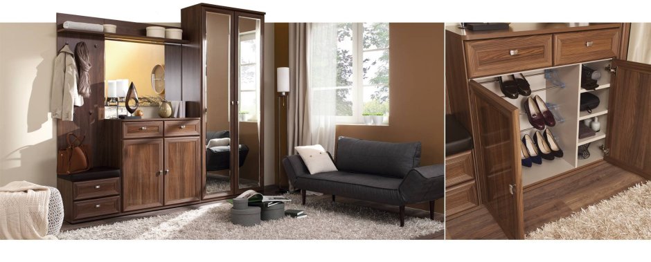 Мебель лазурит прихожая Орнета