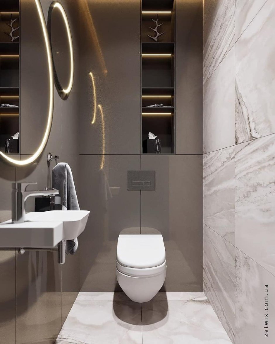 Стильные туалетные комнаты