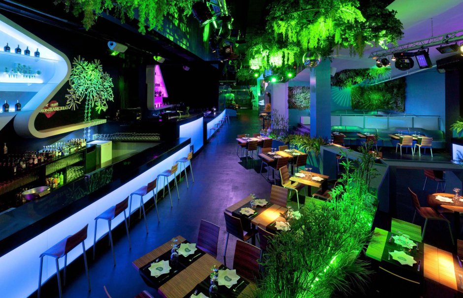 Неоновый бар Interior Design