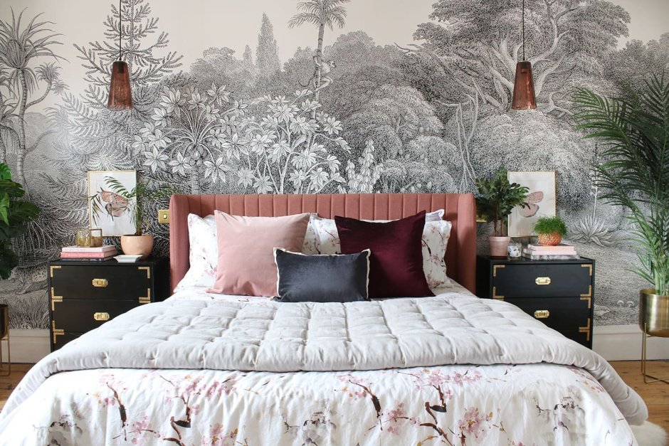 Красивые фотообои в спальню современные