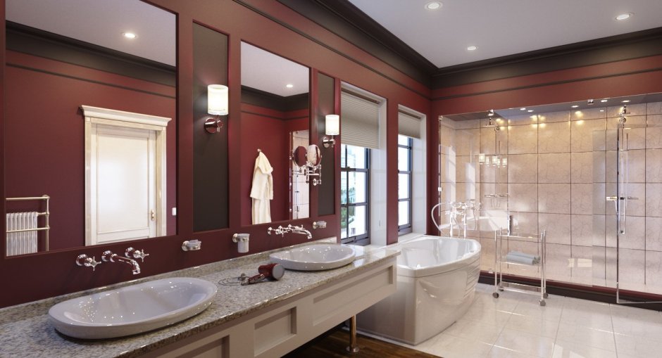 Ванна бордо Roca