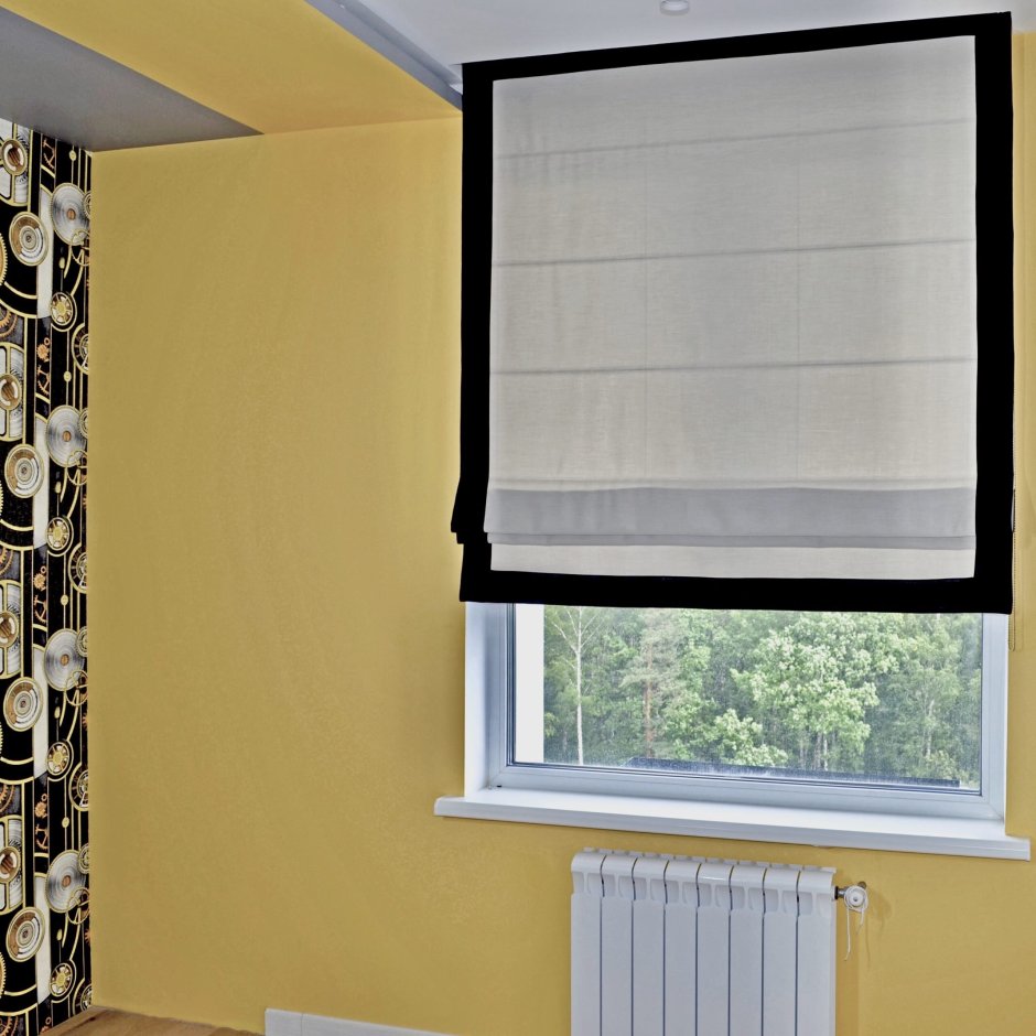 Римские шторы кант снизу