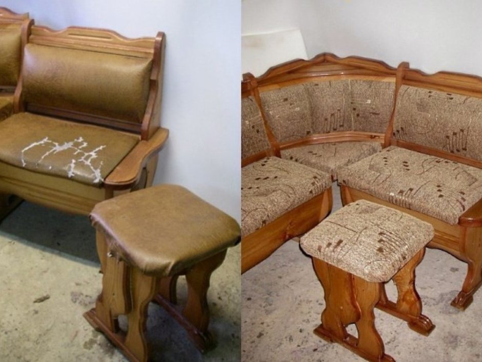 Перетянуть старый диван