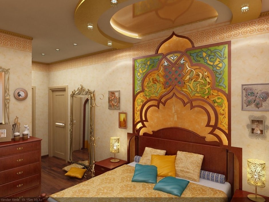 Отделка стен в Восточном стиле