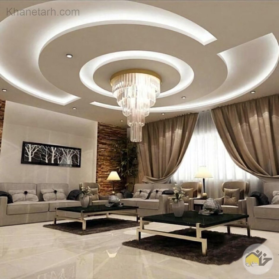 Гипсокартонные потолки для зала