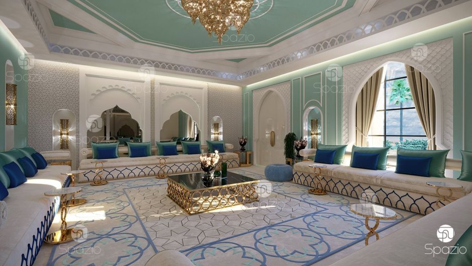 Интерьер мечети в казахском стиле