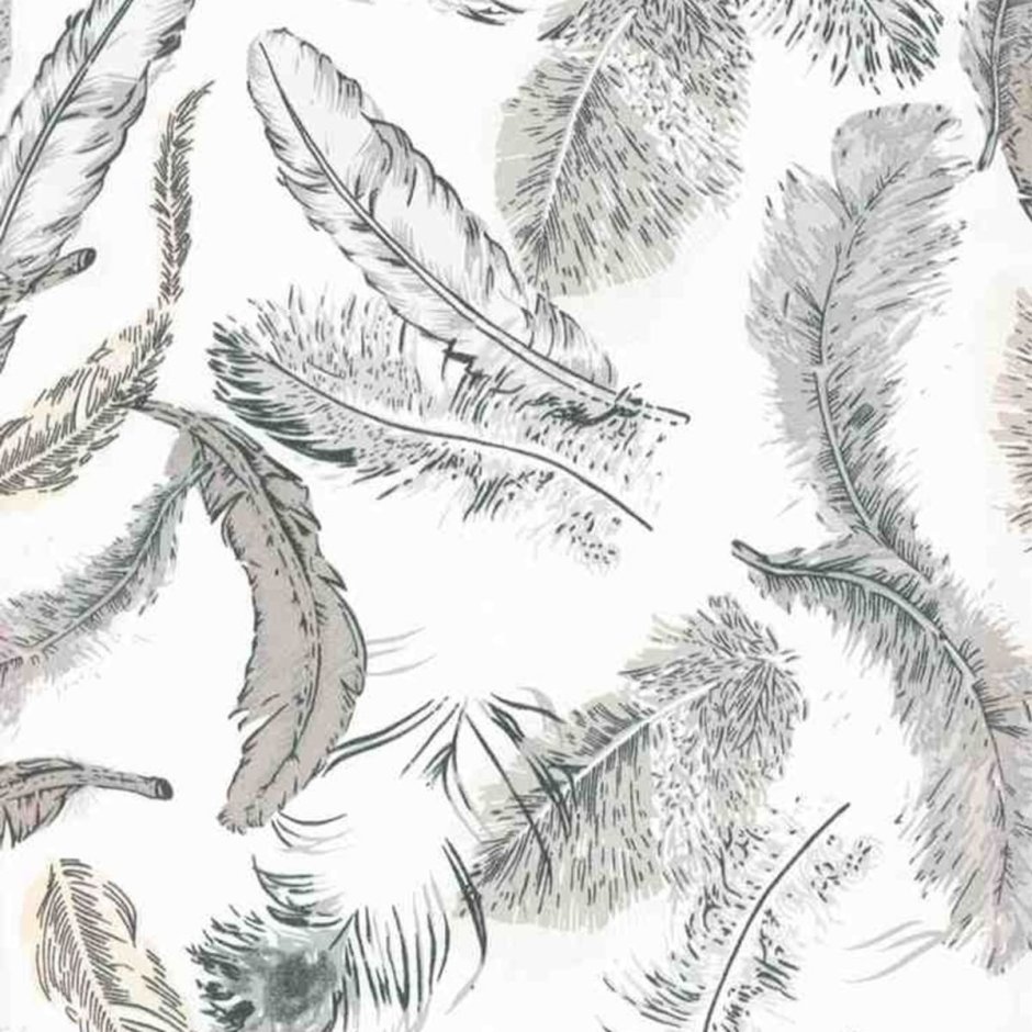 Обои с перьями в Леруа Мерлен