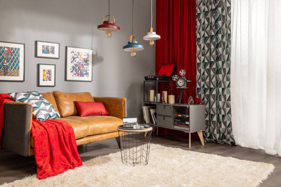 Декор серой гостиной