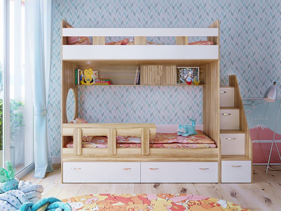Двухъярусная кровать Мезонин