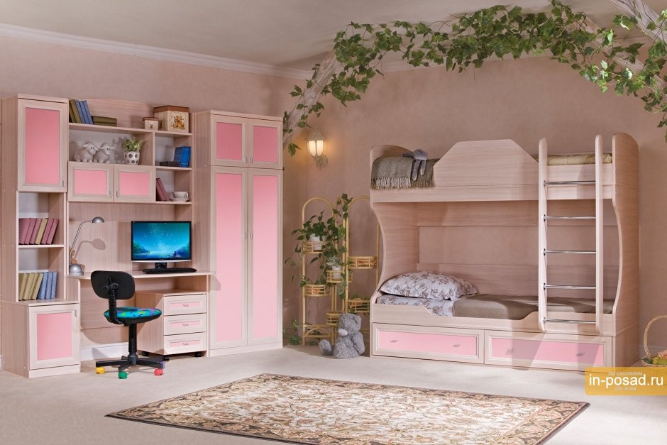 Кровать двухъярусная Пинскдрев