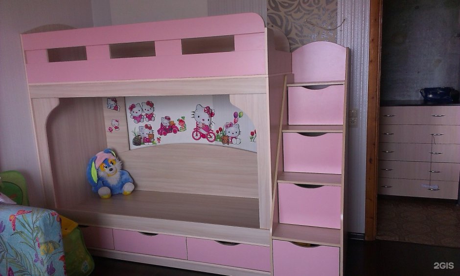 Детская кровать Teana с сундуком лазурит