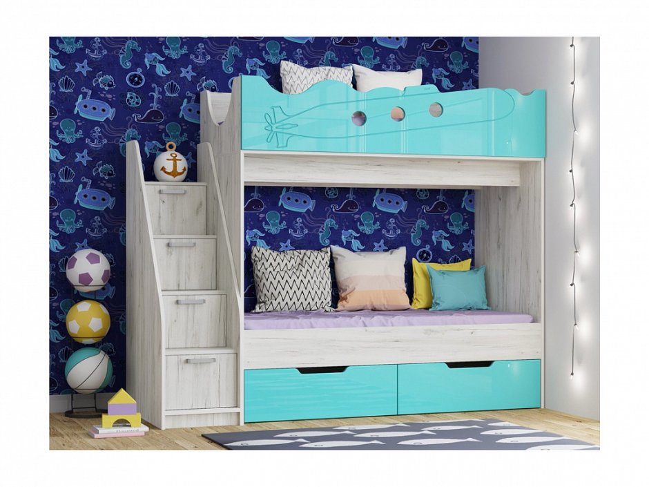 Двухъярусная кровать из ЛДСП