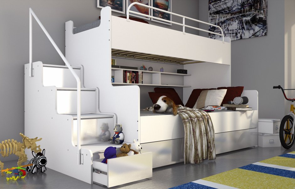 Двухъярусная кровать ikea