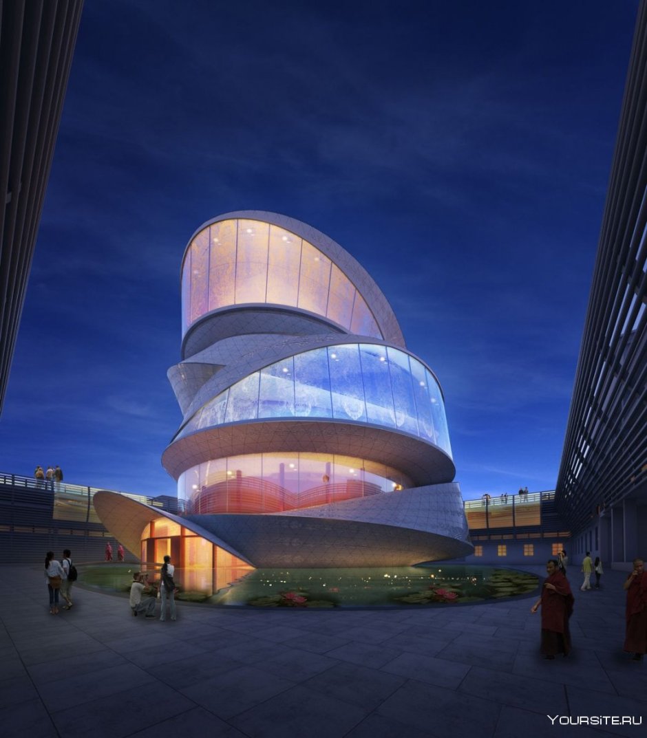 Буддистский храм в Китае лента Мебиуса