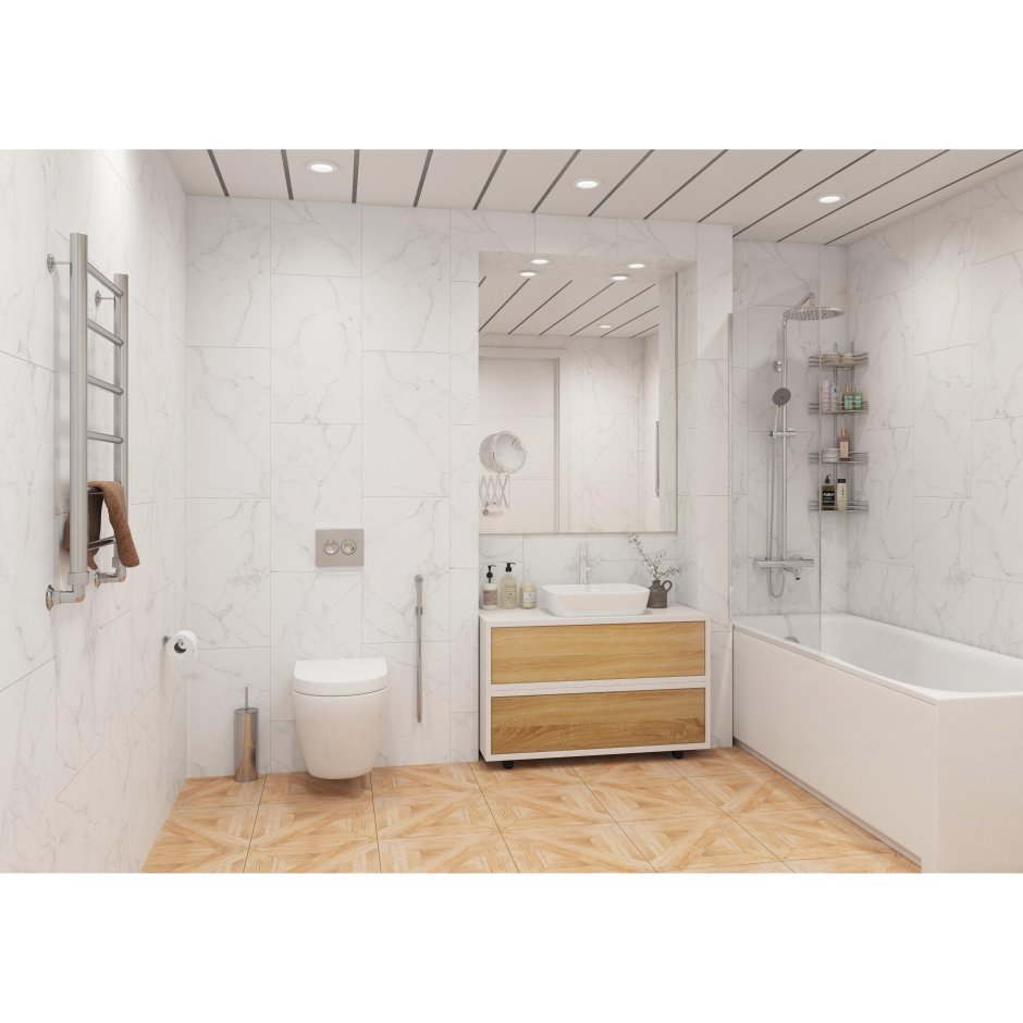 Комплект панелей ПВХ 2700х375х8 Вайкики 2.025 м²