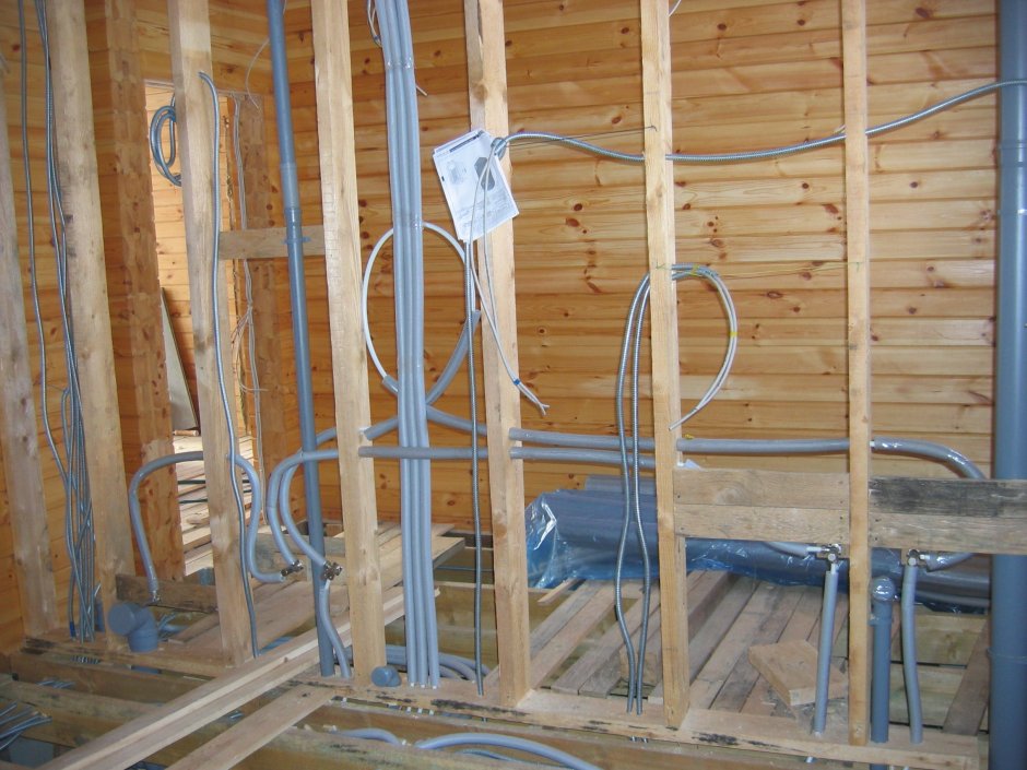 Обшивка стен гипсокартоном в деревянном доме