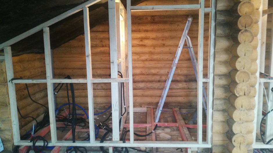 Выравнивание стен в деревянном доме