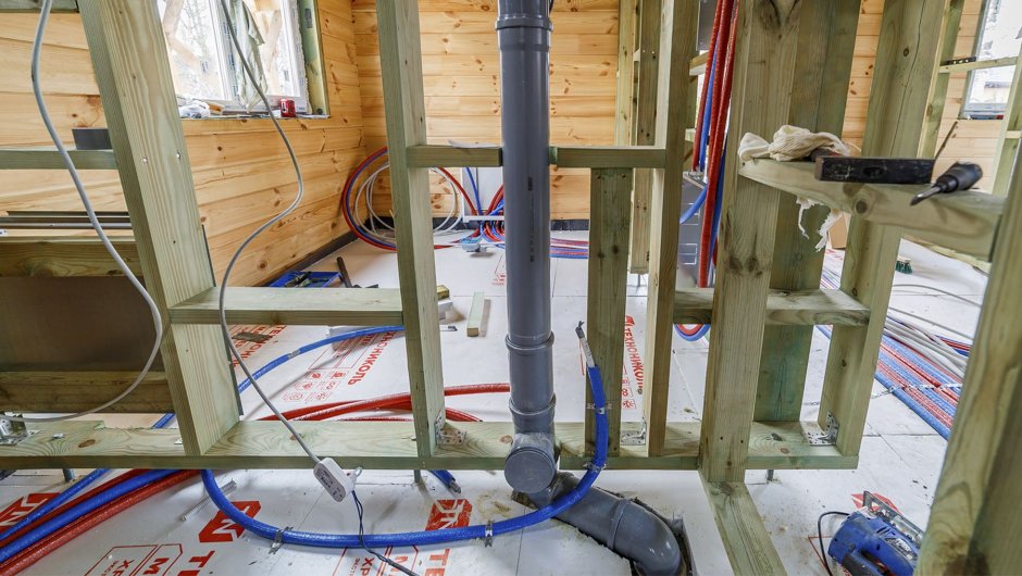 Перегородка из бруса 50х50 чертеж