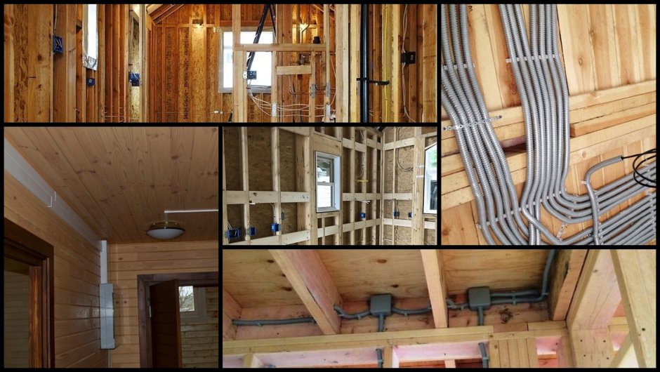 Кафель на брусовую стену