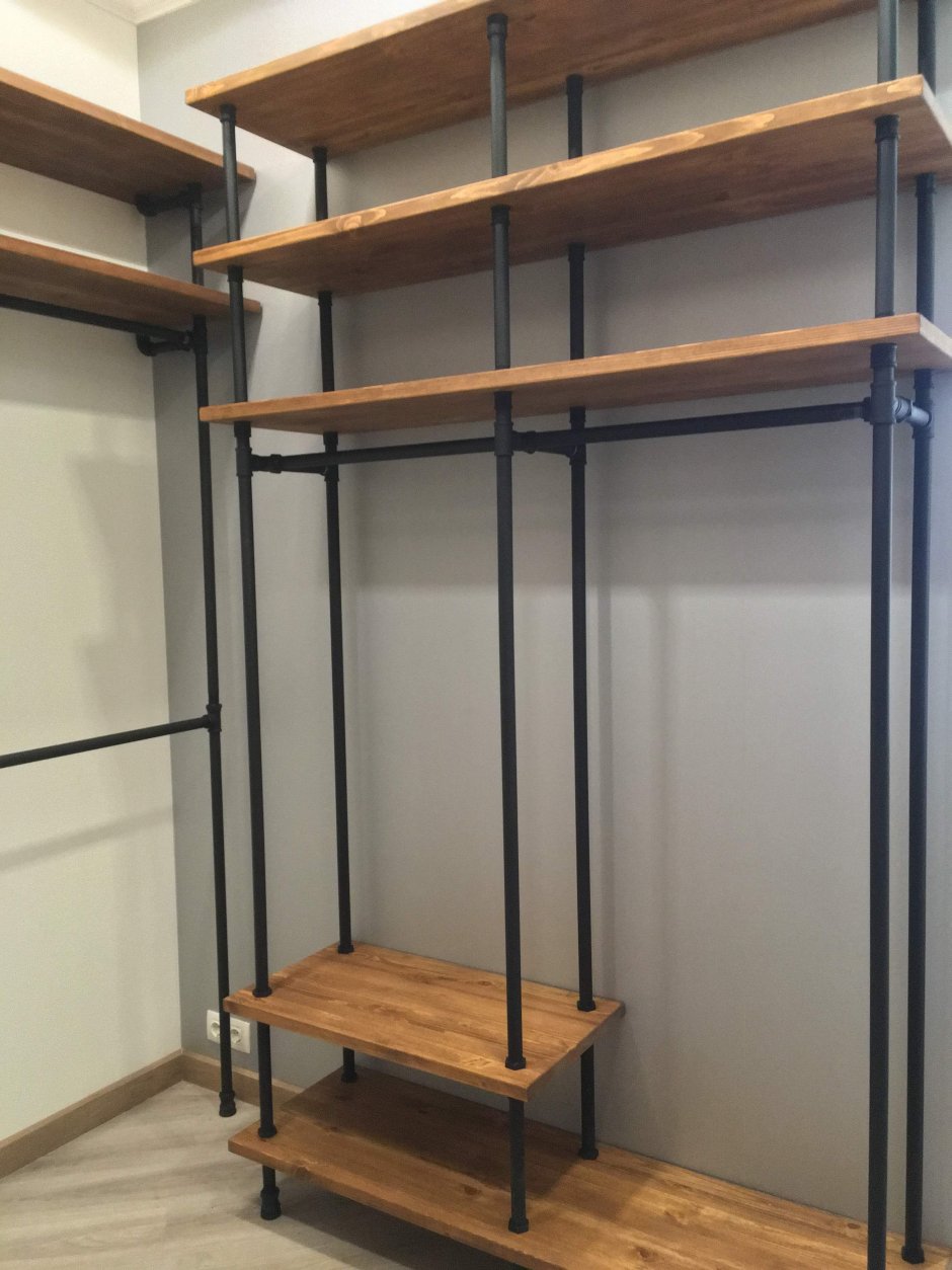 Гардеробная из профильной трубы