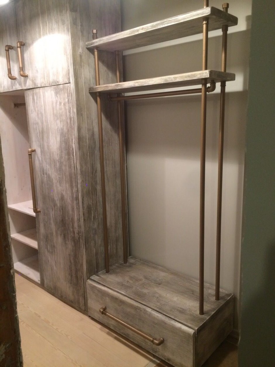 Гардеробная лофт в прихожую