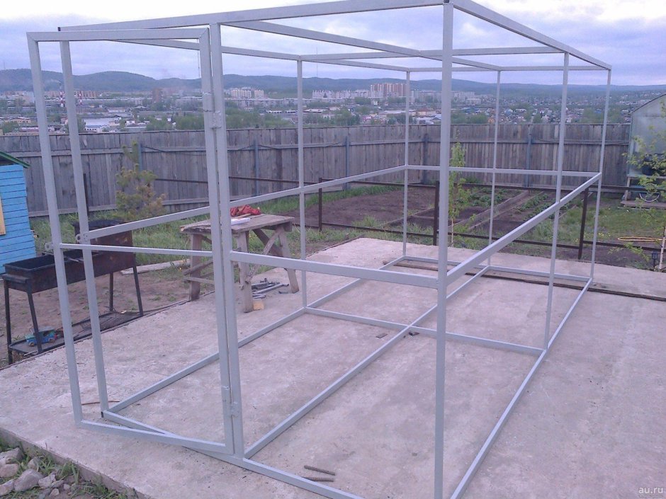 Каркас бытовки 2х2 из профтрубы