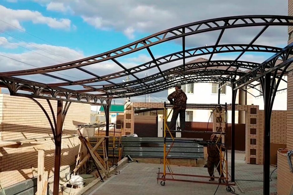 Металлоконструкции навесы