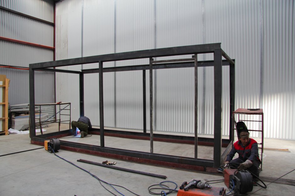 Металлический каркас вагона бытовки 6х2.5