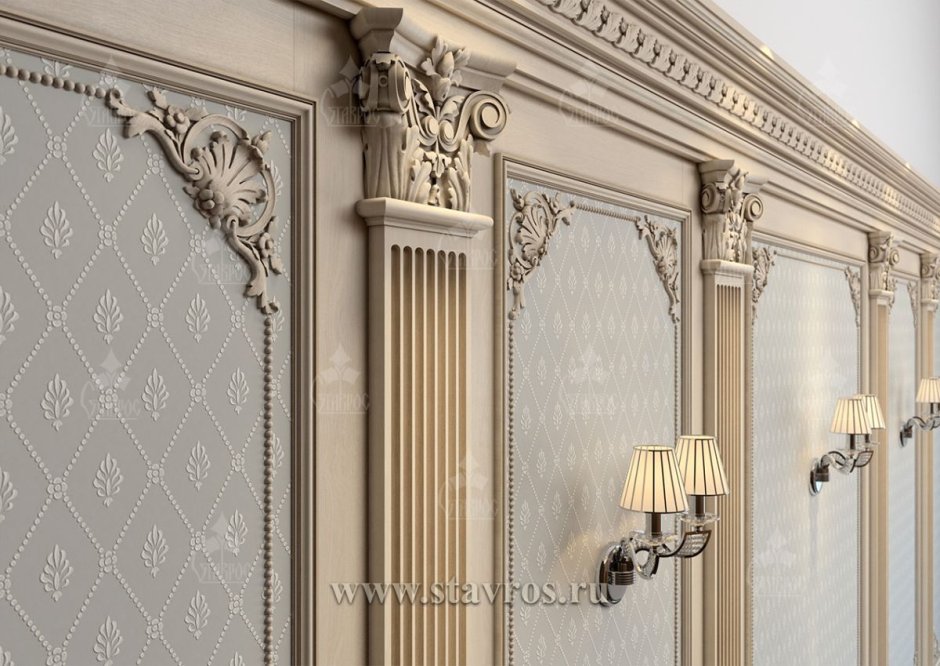 Скрытые двери с молдингами