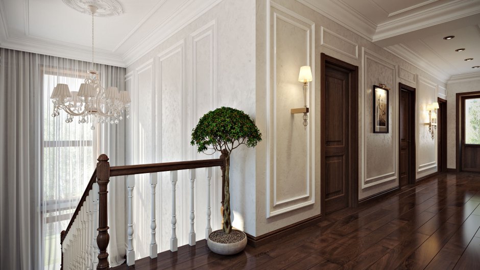 Холл в классическом стиле