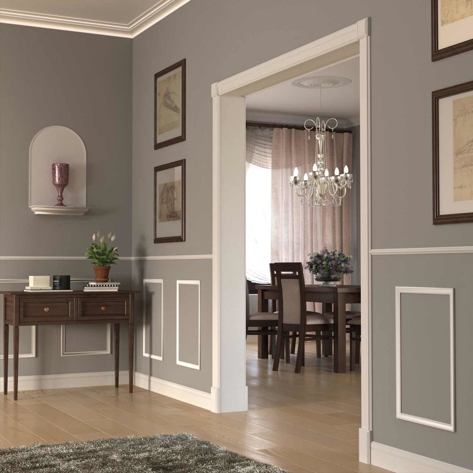 Лепнина на двери