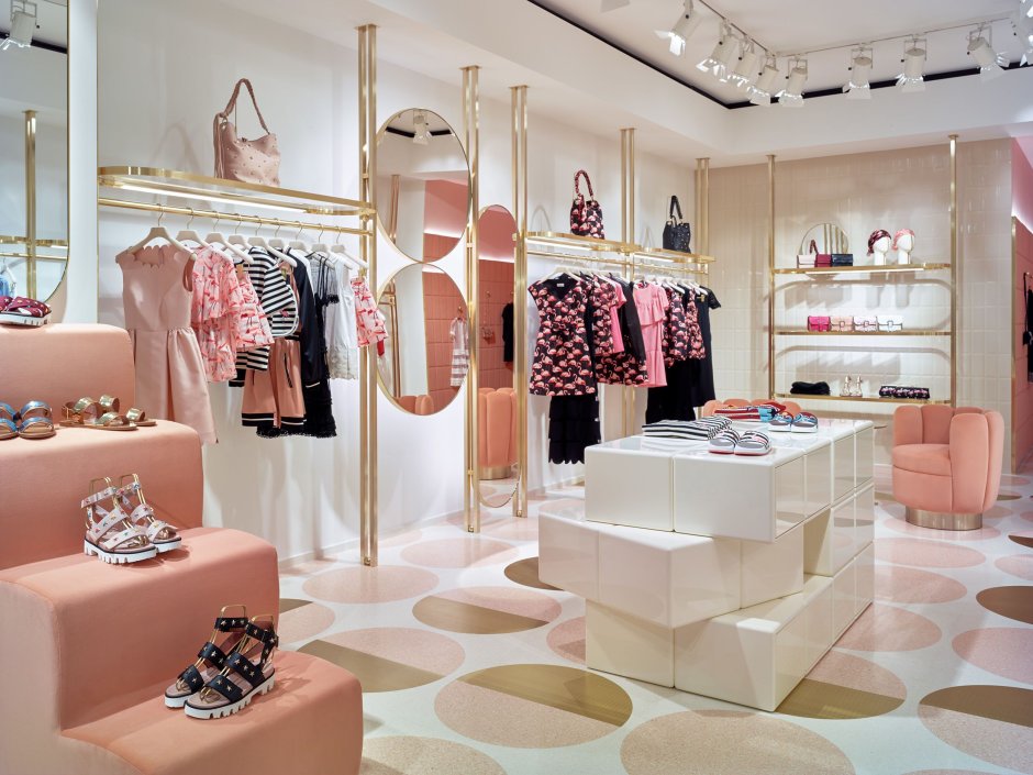 Бутик одежды интерьер